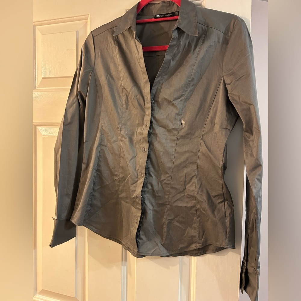 Grey New York and company button down never worn